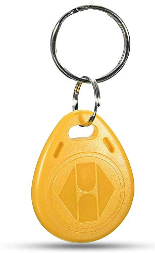 OBO HANDS 125khz Tags EM4100 Rfid Card Token Key Tag Access Control Smart Card ID Keyfobs Package of 100pcs (YELLOW) von OBO HANDS