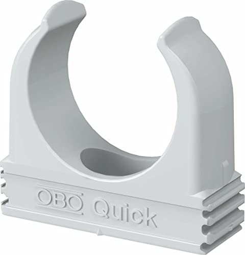 200x OBO Bettermann M32 Quick-Schellen | Klemmschelle | Rohrschelle | anreihbar | lichtgrau | 32mm | 200 Stück 200x OBO Bettermann M32 Quick-Schellen | Klemmschelle | Rohrschelle | anreihbar | lichtgrau | 32mm | 200 Stück von OBO