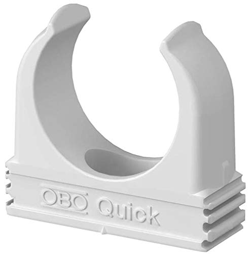 OBO Quickschelle 2955 F M40, reinweiß, flammwidrig, 50 Stück von OBO