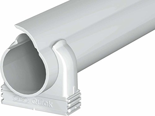obo-bettermann System conex. IJF. – Reihe quick-pipe Kanal + Schelle M25 PVC grau von OBO
