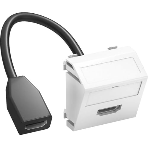 obo-bettermann Systeme Mechanismen – HDMI Multimedia Steckdose mts-hd F weiß von OBO