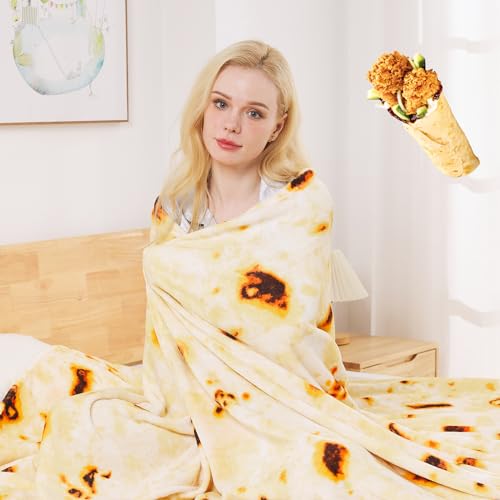 OBOEY Kuscheldecke 230x270cm Burrito, Decke Fleece Bettdecke Sofadecke Warme Kuscheldecke flauschig Fleecedecke Tagesdecke Wohndecke Wolldecke Blanket Couchdecke, Doppelseite von OBOEY