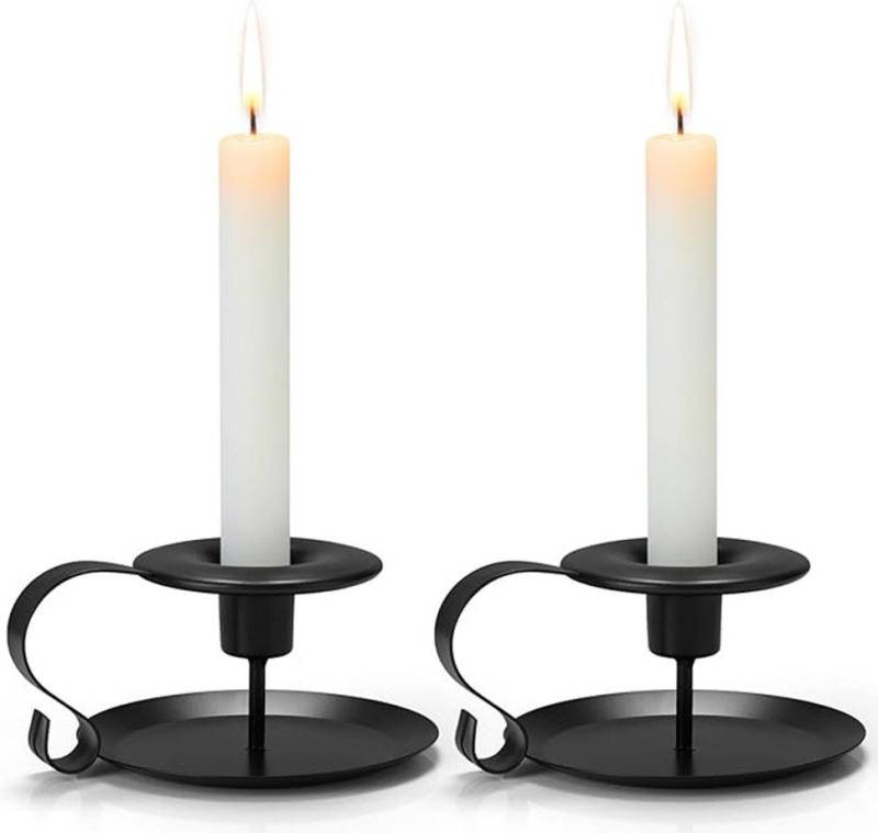 Auledio Kerzenständer Oster-Kerzenständer – Retro-Kerzenständer, 2er Set (für Stabkerze Spitzkerzen Hochzeit Party Weihnachten Tischdeko) von Auledio