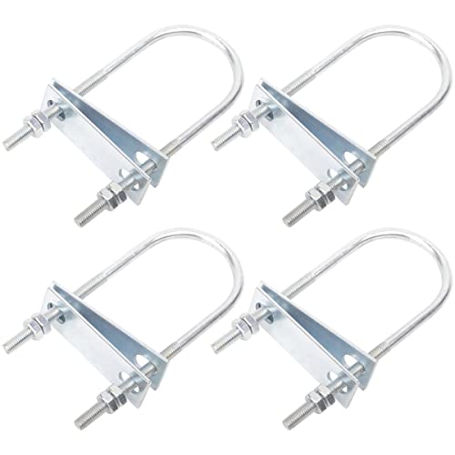 Bügelbolzen U Bolzen 4 Stücke M8 Runde U-Bolzen Bügelschraube mit Muttern und Unterlegscheibe für Pipelines Abschleppen von Autos und Schiffen M8 X 60MM X 100MM von OBQcare