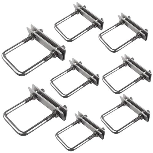 Bügelschraube, U Bügel mit Gewinde, Dachbox Befestigung U Bügel, U-Schrauben Bolzen 8 Stück M8, U Bolzen mit Muttern und Unterlegscheiben für Garten, Wohnmobil, DIY, Solarinstallation und Befestigung Bügelschraube, U Bügel mit Gewinde, Dachbox Befestigung U Bügel, U-Schrauben Bolzen 8 Stück M8, U Bolzen mit Muttern und Unterlegscheiben für Garten, Wohnmobil, DIY, Solarinstallation und Befestigung von OBQcare