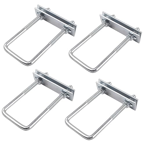 Bügelschraube M8 U Bügel mit Gewinde U Bolzen Quadratische 4 Stück Mit Mutter Rahmen Unterlegscheibe Bügelschraube M8 U Bügel mit Gewinde U Bolzen Quadratische 4 Stück Mit Mutter Rahmen Unterlegscheibe von OBQcare