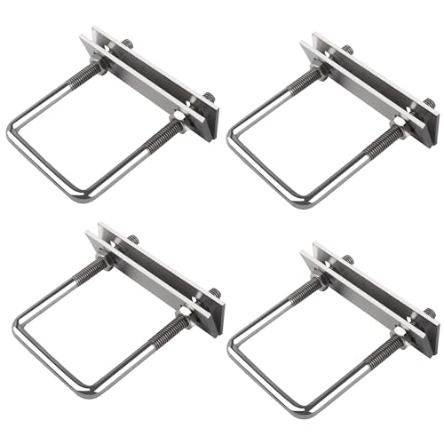 Bügelschrauben M8, 4 Stück U Bolzen, U-Bügel mit zwei Gegenplatten, Quadratische Bügelbolzen, für Werkstatt Rundstahlbolzen Rundstahlbügel Bügelschrauben M8, 4 Stück U Bolzen, U-Bügel mit zwei Gegenplatten, Quadratische Bügelbolzen, für Werkstatt Rundstahlbolzen Rundstahlbügel von OBQcare