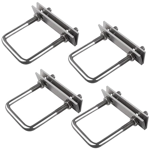 U Bolzen M8, 304 Edelstahl Bügelschraube mit Muttern, Rahmenplatte, Runde Unterlegscheiben, 4 Stück U-Schrauben, für Garten, Wohnmobil, DIY, Pipeline U Bolzen M8, 304 Edelstahl Bügelschraube mit Muttern, Rahmenplatte, Runde Unterlegscheiben, 4 Stück U-Schrauben, für Garten, Wohnmobil, DIY, Pipeline von OBQcare