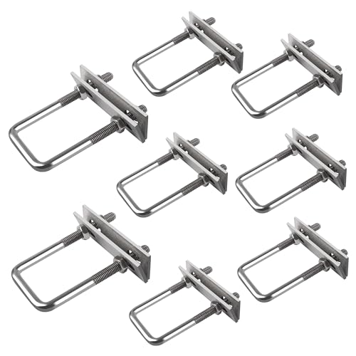 U Bolzen M8 8 Stück, Bügelschraube, U Schrauben, U Gewindebügel, U Schraube Mit Mutter Rahmen Und Zwei Unterlegscheibe, für Werkstatt Rundstahlbolzen Rundstahlbügel U Bolzen M8 8 Stück, Bügelschraube, U Schrauben, U Gewindebügel, U Schraube Mit Mutter Rahmen Und Zwei Unterlegscheibe, für Werkstatt Rundstahlbolzen Rundstahlbügel von OBQcare