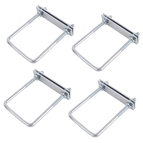 U Bolzen U-Schrauben M8 Bügelschrauben Quadratische 4 Stück Bügelbolzen U-Schrauben Schellen Mit Mutter Rahmen Unterlegscheibe von OBQcare