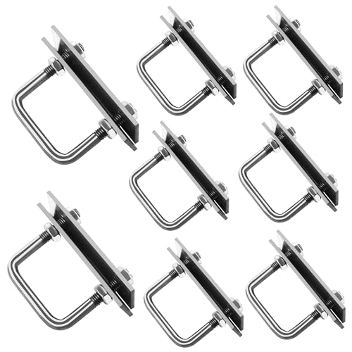U Schraube M8, U Gewindebügel, 8 Stück Quadratische Bolzen, U-Schrauben Schellen, U Bolzen für Garten, Wohnmobil, DIY, Solarinstallation und Befestigung U Schraube M8, U Gewindebügel, 8 Stück Quadratische Bolzen, U-Schrauben Schellen, U Bolzen für Garten, Wohnmobil, DIY, Solarinstallation und Befestigung von OBQcare