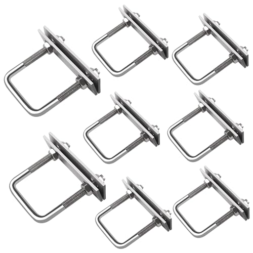 U Schrauben, U Bolzen, 8 Stück U Gewindebügel Edelstahl, Quadratische Bolzen M8 Gewindebügel Mit Mutter Rahmen Und Unterlegscheibe, Bügelschraube für Pipelines Abschleppen von Autos und Schiffen U Schrauben, U Bolzen, 8 Stück U Gewindebügel Edelstahl, Quadratische Bolzen M8 Gewindebügel Mit Mutter Rahmen Und Unterlegscheibe, Bügelschraube für Pipelines Abschleppen von Autos und Schiffen von OBQcare