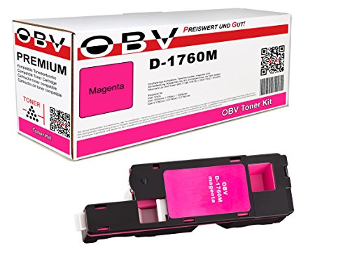 OBV kompatibler Toner als Ersatz für Dell 593-11142 für Dell C1760 / C1765 / 1250c / 1350cnw / 1355cn / 1355cnw , Magenta, 1400 Seiten von OBV