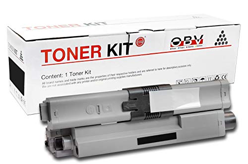 OBV kompatibler Toner als Ersatz für Oki 44469803 für Oki C310 C330 C510 C530 MC351MC351DN MC352DN MC361DN MC362DN MC561DN MC562 schwarz 3500 Seiten von OBV