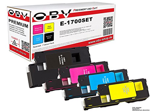 OBV 4 x kompatibler Toner für Epson Aculaser, 1x schwarz, cyan, magenta, gelb von OBV