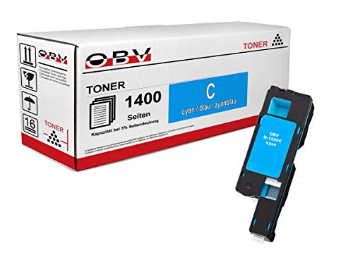 OBV kompatibler Toner Cyan für Dell 1250 / 1250C / 1350 / 1350CNW / 1355 / 1355CN / 1355CNW / Große Kapazität 1400 Seiten von OBV