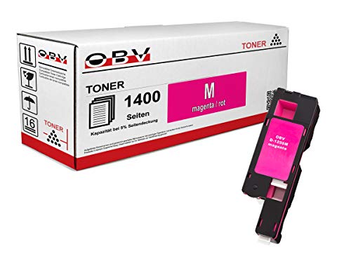 OBV kompatibler Toner Magenta für Dell 1250 / 1250C / 1350 / 1350CNW / 1355 / 1355CN / 1355CNW / Große Kapazität 1400 Seiten von OBV