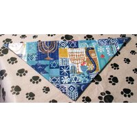 Chanukka Hundehalstuch Shalom Glitzer von OBXPuparazzi