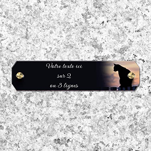 OCAP-FUNERAIRE.COM Inter de Grabschild, personalisierbar, aus Plexiglas, Motiv Katze 03, verschiedene Größen, Dicke 2,5 mm, personalisierbar auf mehrere Linien, 14 x 3 cm OCAP-FUNERAIRE.COM Inter de Grabschild, personalisierbar, aus Plexiglas, Motiv Katze 03, verschiedene Größen, Dicke 2,5 mm, personalisierbar auf mehrere Linien, 14 x 3 cm von OCAP-FUNERAIRE.COM