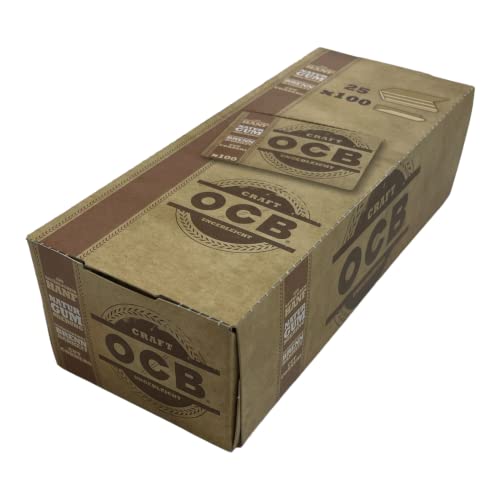 OCB 19589 Craft Paper-Rolling Papers-unbleached-25 Heftchen a 100 Blatt, Papier von OCB
