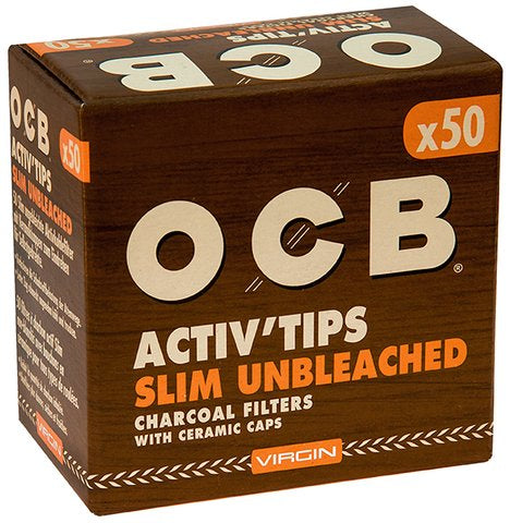 OCB Activ Tips Slim ungebleicht 50 Stück von OCB