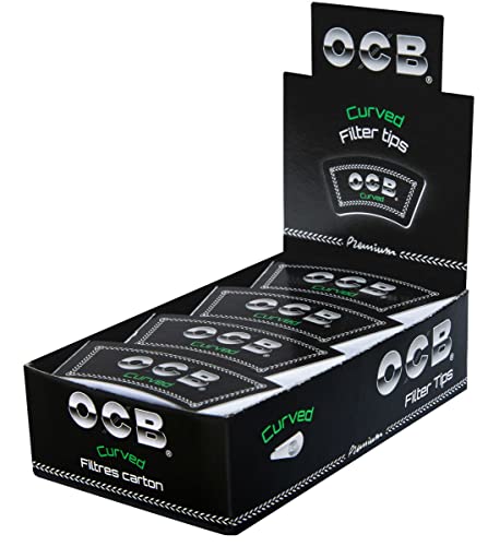 OCB Curved Filter Tips, perforiert und in konischer Form 2 Boxen (40 Heftchen) von OCB
