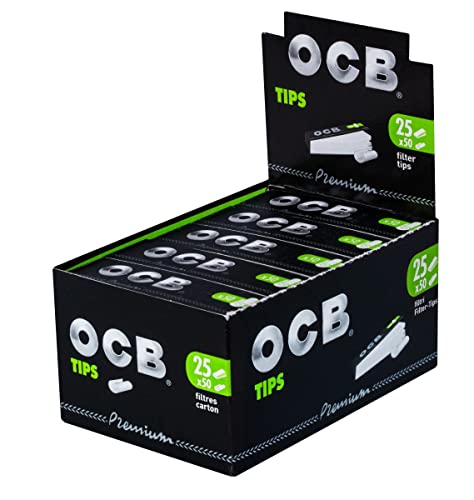 OCB FILTER TIPS 25 BOOKLETS X 50 LEAVES By makbros by OCB von OCB