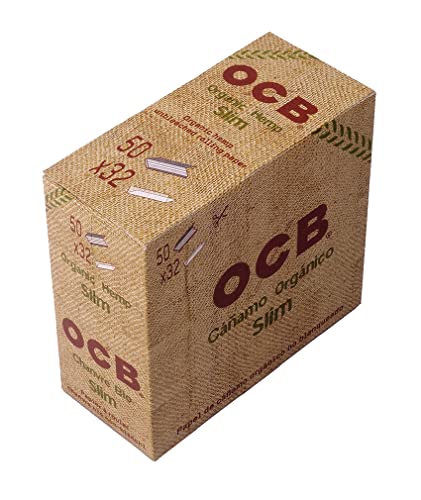 OCB Organic Hemp King Size Slim Blättchen 100% Biologisch 3 Boxen (150 Booklets) von OCB