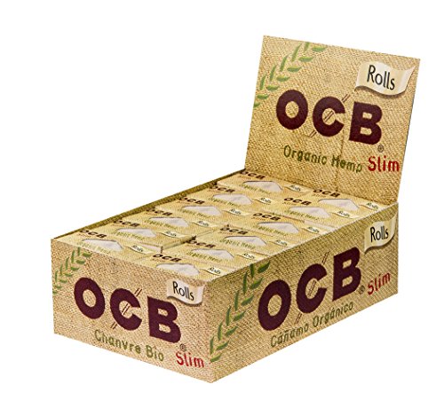 OCB Organic Hemp Slim Rolls aus Bio-Hanf 4m 2 Boxen (48 Rolls) von OCB