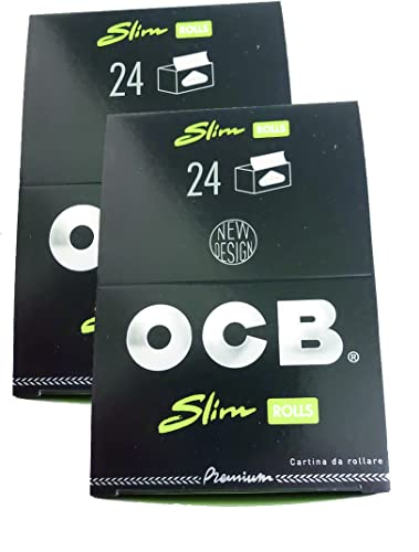 OCB Premium Rolls Slim-langes Papier Zigarettenpapier, schwarz, 15 x 15 x 5 cm von OCB