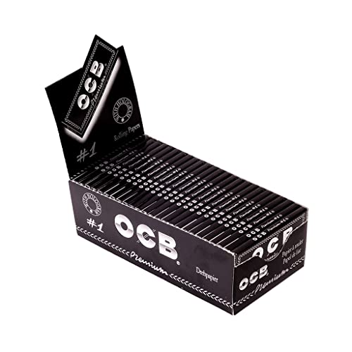 OCB Premium kurz No 4 Zigarettenpapier, Papier, schwarz, 15 x 15 x 5 cm von OCB