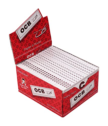 OCB Weiss lang White Long King Size Papers Blättchen 5 Boxen (250 Booklets) von OCB