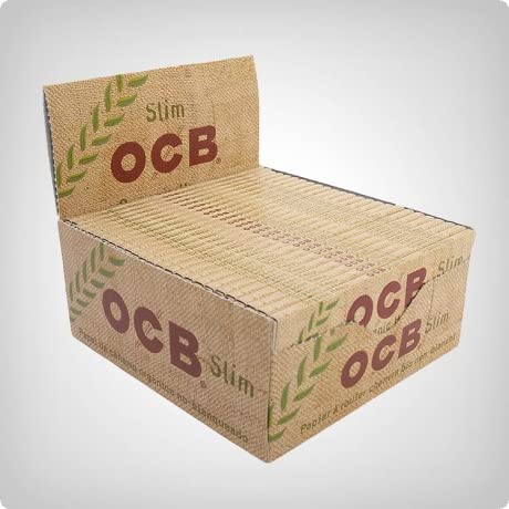 OCB Slim Organic Hemp King Size Zigarettenpapier, 20 Heftchen von OCB