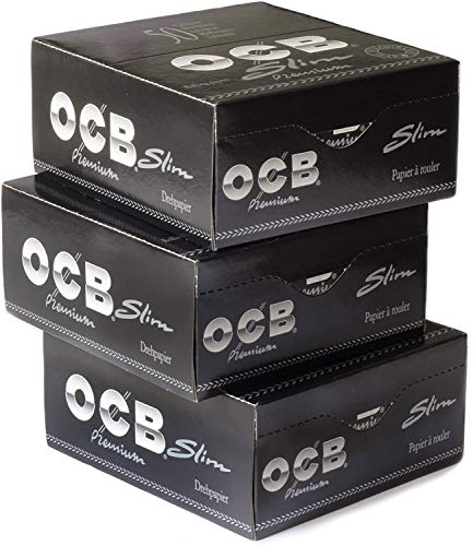 OCB schwarz Premium King Size Slim Zigarettenpapier, Papier, 15 x 10 x 5 cm, 3-Einheiten OCB schwarz Premium King Size Slim Zigarettenpapier, Papier, 15 x 10 x 5 cm, 3-Einheiten von OCB