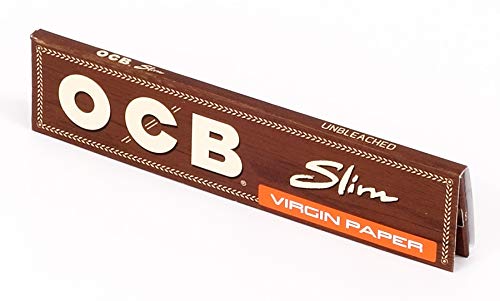 Virgin Ungebleicht Zigarettenpapier, Slim, King Size, 20 Packungen von Trendz von OCB