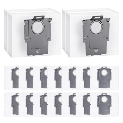 16 Stück Staubbeutel für Roborock S8 Pro Ultra/S8+/S7 MaxV Ultra/Q7+/Q7 Max+/Q5/Q5+/Q5 Max+/G10S Pro Staubsauger Absaugstation, 3L Großer Kapazität Staubsaugerbeutel Ersatzbeutel von OCCOUMR