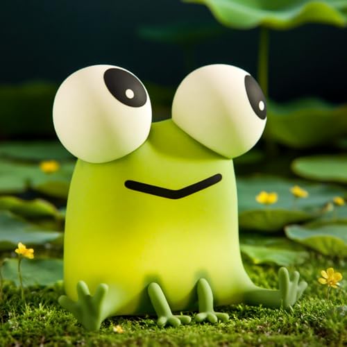 OCCOUMR Frosch Nachtlicht, LED Nachtlicht Kinder, Süßes Frosch Lampe mit Touch-Steuerung, Dimmbar Silikon Kinderzimmer Nachtlicht mit Timer, USB-Aufladung, für Kindzimmer Deko von OCCOUMR