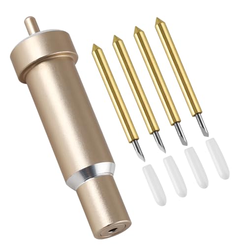 OCCOUMR Premium Feinschnittklinge mit Gehäuse, Ersatzklingen Kompatibel mit Cricut Explore Air/Air 2/Maker 3, 60° Deep Cut Blades, 30° Fine Point Blades, für Card Stock Vinyl von OCCOUMR