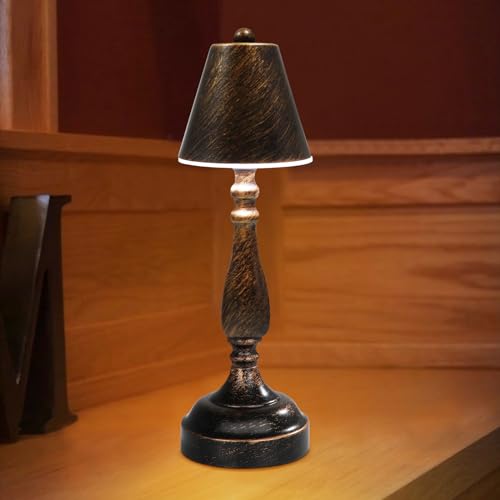 Akku Tischlampe Aufladbar,Kabellose Tischlampe Ohne Kabel,Tischleuchte Dimmbar 3 Farben Akku Touch Lampe, Kleine Tischleuchte für Indoor Schlafzimmer Nachttischlampe Wohnzimmer Outdoor Restaurant Bar von OCEST