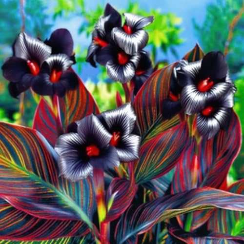 CannaZwiebeln -Zierlauch - Wurzeln– üPpig GrüNe BläTter, Pflegeleicht, Perfekt FüR Haus Und Garten-4 Stängel-D von OCFVJNF