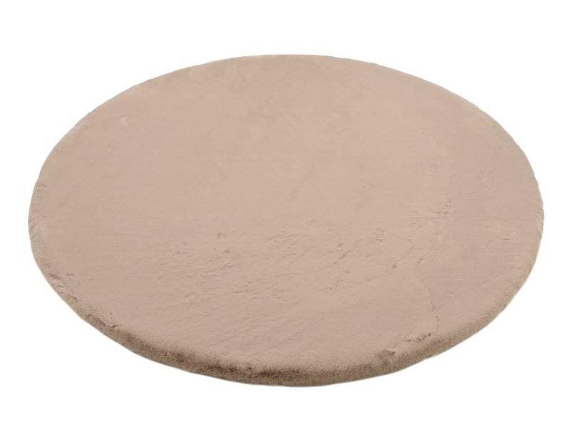 OCI DIE TEPPICHMARKE Teppich ALISSA, rund, Höhe: 38 mm, Kuschelig weicher Flor, Kaninchen Fell Haptik, getuftet von OCI DIE TEPPICHMARKE