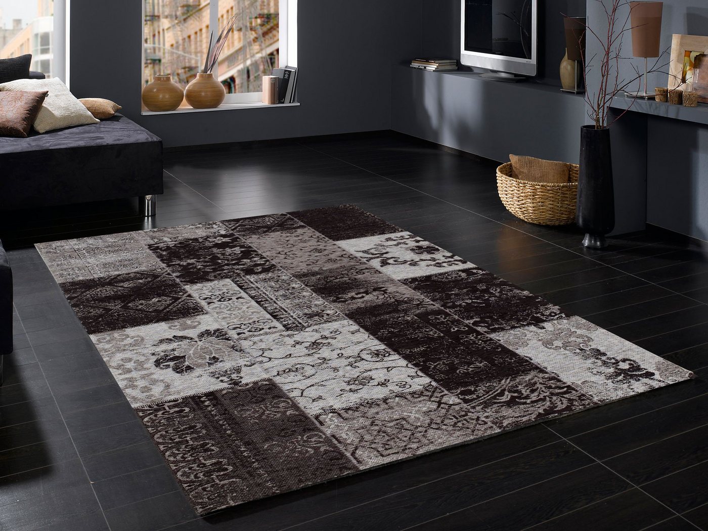 OCI DIE TEPPICHMARKE Teppich Alanis Allover, rechteckig, Höhe: 5 mm, Flachgewebe, Wohnzimmer von OCI DIE TEPPICHMARKE