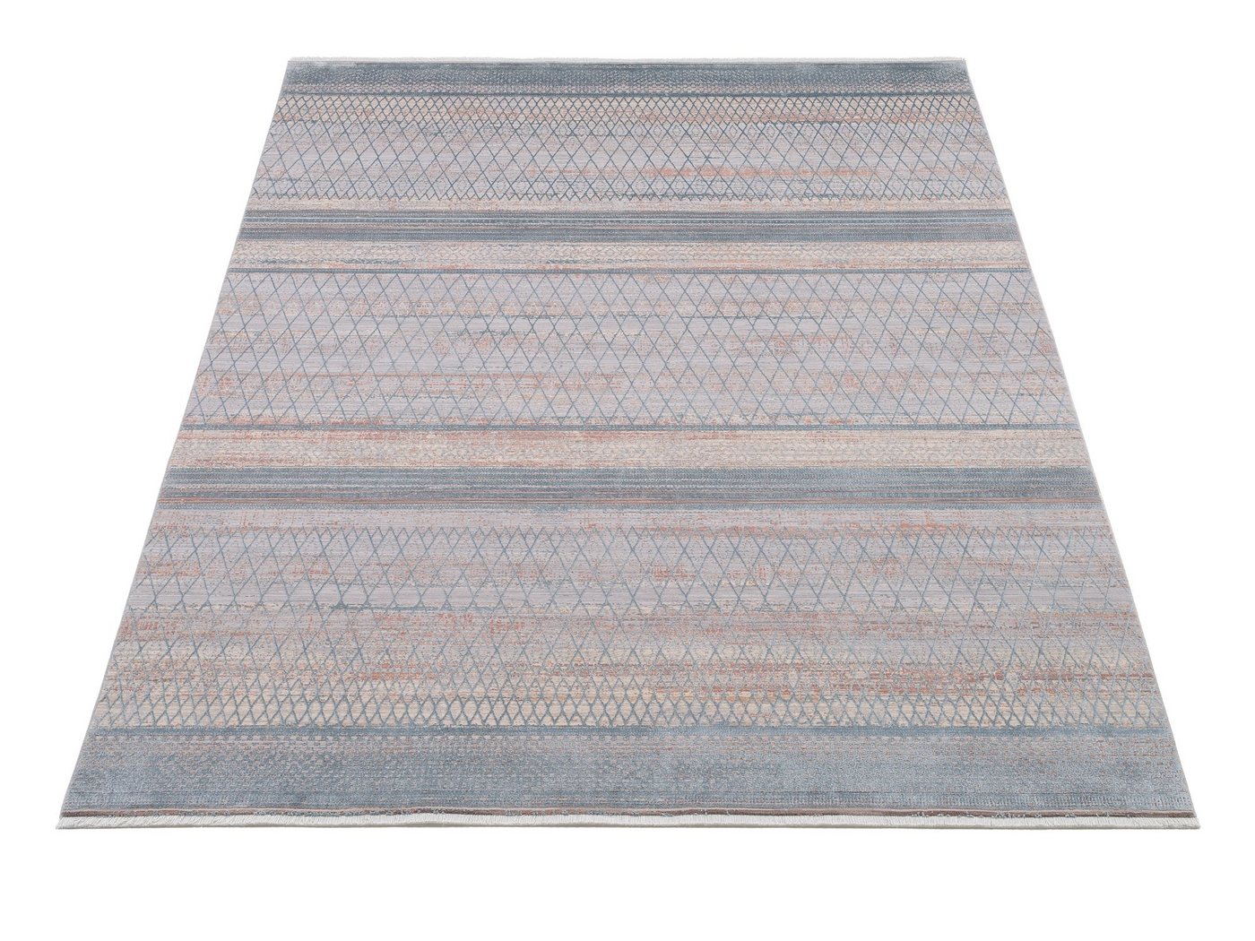 Teppich FARBEN MASTER, OCI DIE TEPPICHMARKE, rechteckig, Höhe: 8 mm, Klassisches Muster, eingefasst, in 3-D-Optik von OCI DIE TEPPICHMARKE