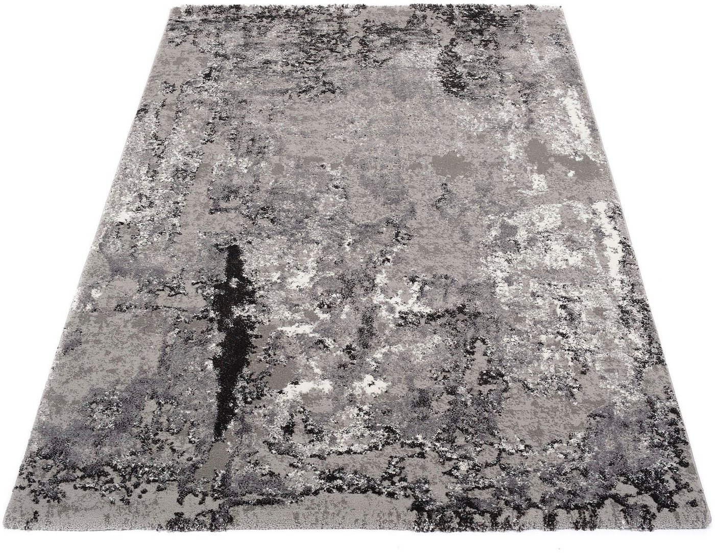 Teppich Juwel Liray, OCI DIE TEPPICHMARKE, rechteckig, Höhe: 20 mm, Kurzflor, Wohnzimmer, Marmor Optik, Hoch Tief Effekt von OCI DIE TEPPICHMARKE