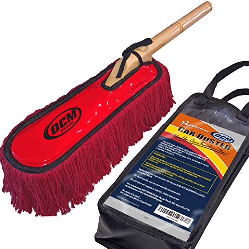 OCM Premium Extra Großes Auto Duster mit dauerhaftem Massivholz Griff inkl. Schutzhülle – Professionelle Detailers Top Choice von OCM Brand