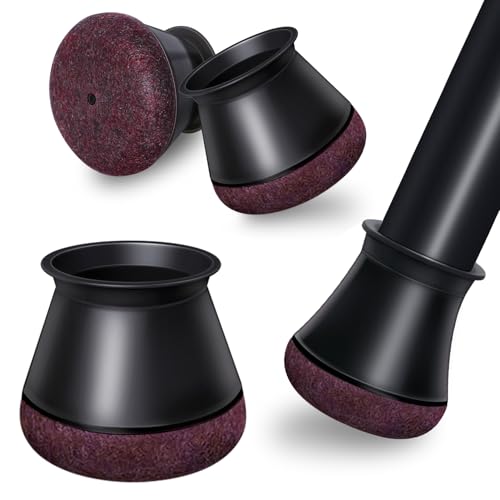 24 Stück Groß Stuhlbeinkappen,Schwarz Schutzkappen für Stuhlbeine Mit Filz,Filzgleiter, Silikon Schutzkappen für Stuhlbeine Schräge, Stühle für Verschleißfeste Stuhlbeinschoner, Durchmesser 38-50mm von OCONDA
