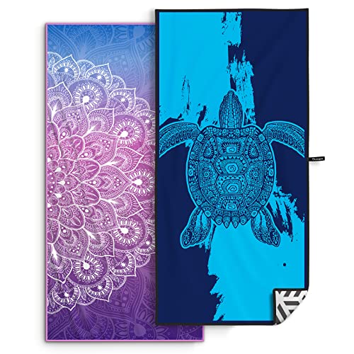 OCOOPA Mikrofaser Strandtuch - Extra großes 178x80 cm Schnell Trocknendes, Weiches, Leichtes, Pflegeleicht, Kompaktes, Sandfreies Handtuch, Perfekt für Strand Schwimmen（2 Stücke） von OCOOPA