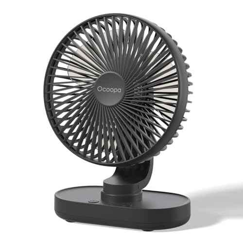 OCOOPA Ventilator Automatisch Oszillierend Leise 30db, 16.5CM, 4000mAh Akku und USB Tischventilator mit Starkem Luftstrom, 4 Geschwindigkeiten Tragbar Klein Lüfter für Büro, Zuhause, Camping, Outdoor OCOOPA Ventilator Automatisch Oszillierend Leise 30db, 16.5CM, 4000mAh Akku und USB Tischventilator mit Starkem Luftstrom, 4 Geschwindigkeiten Tragbar Klein Lüfter für Büro, Zuhause, Camping, Outdoor von OCOOPA