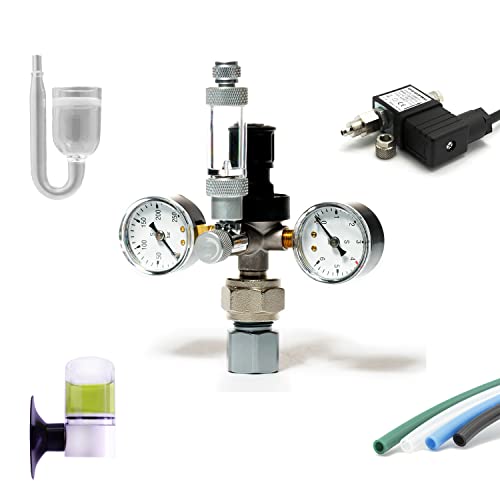 CO2 Anlage für CO2-Zylinder (425g/450g) Komplettset inkl. Nachtabschaltung (mit CO2-Magnetventil) von OCOPRO