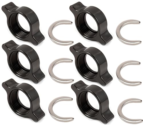 OCS Parts Wasserhahn-Flügelmutter und C-Ring-Set für Bunn Eistee und Heißwasserspender, 6er-Pack, ersetzt Bunn 03093.0002 und 01221.0000 OCS Parts Wasserhahn-Flügelmutter und C-Ring-Set für Bunn Eistee und Heißwasserspender, 6er-Pack, ersetzt Bunn 03093.0002 und 01221.0000 von OCS Parts